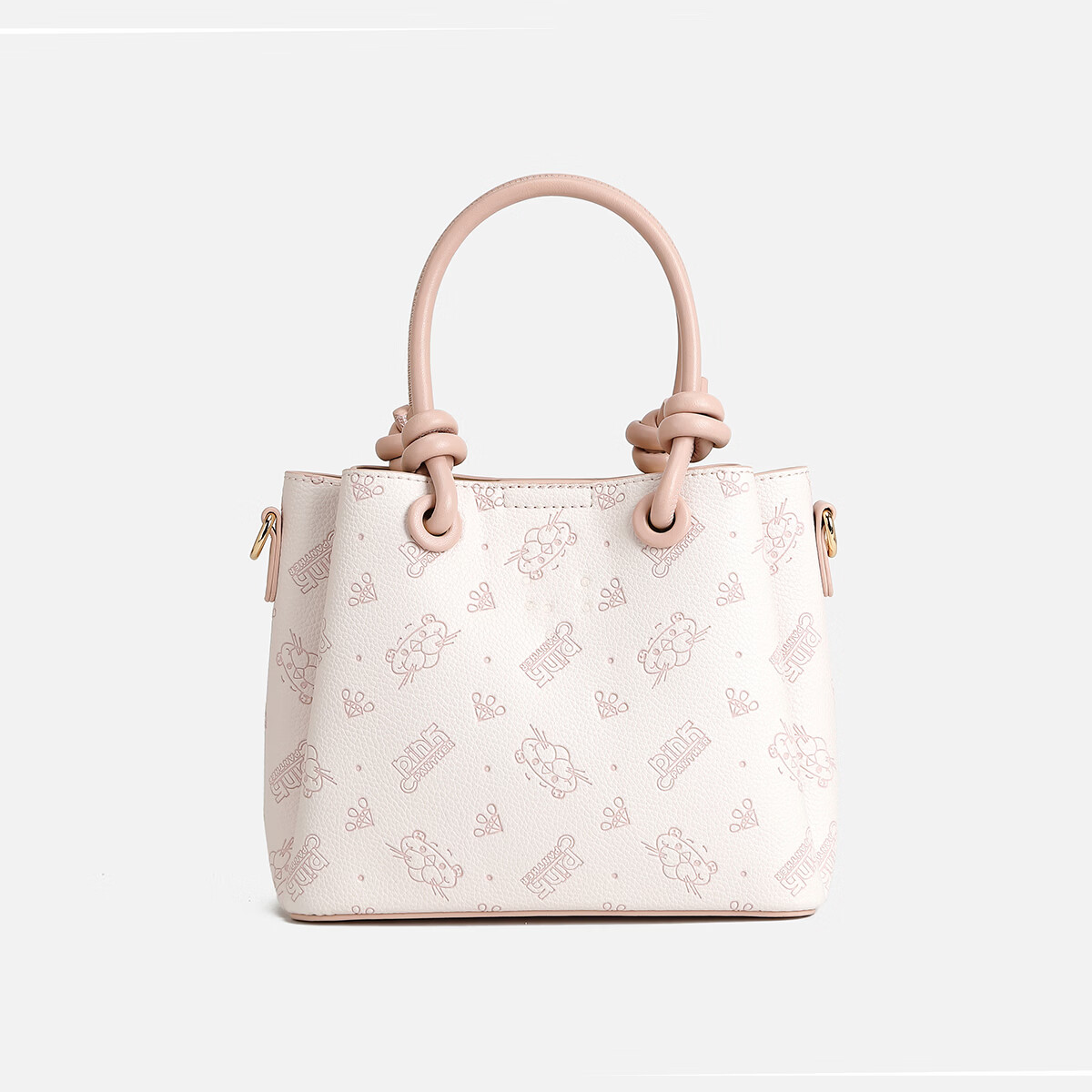 AFGH×粉红豹【联名款】可爱甜美高颜值斜挎包女生校园通勤单肩手提包 樱花粉【赠挂件+礼盒】