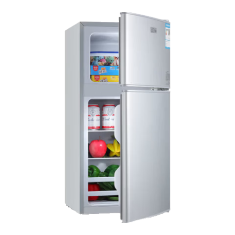 志高（CHIGO）双门冰箱家用小型一级能效办公室出租房宿舍用双开门中型二门电冰箱节能省电 一级能效-搁架款102L【冷冻一层 冷藏三层】