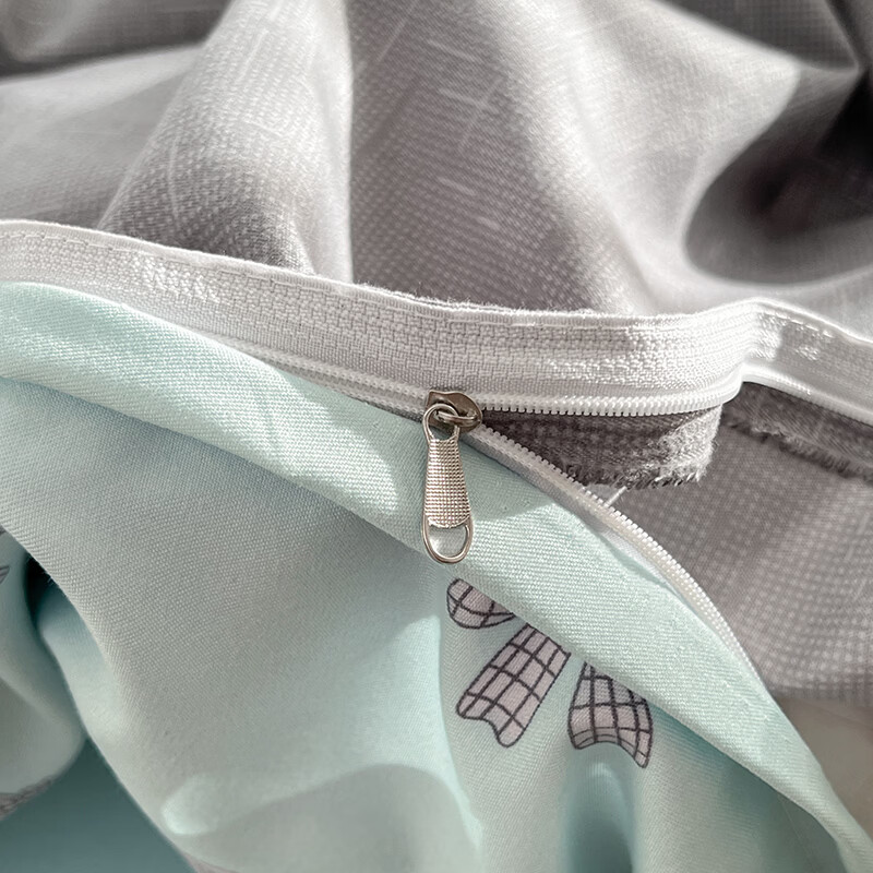 雅鹿春秋床上四件套新款床单被套被罩床品学生宿舍家用四件套 蝴蝶结 绿【清爽透气水洗棉】 1.2m宿舍 床单款 （被套150*200cm）三件套