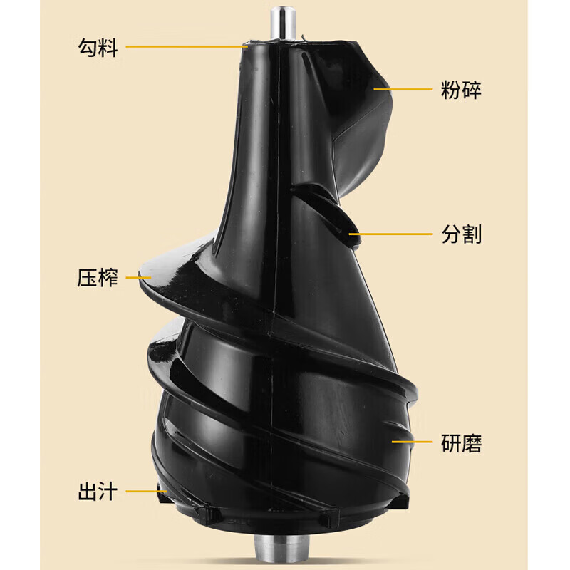 SUPUSR苏泊榨汁机汁渣分离全自动超大口径NFC原汁机果渣分离机家商用多功能零渣感零添加冰淇淋机 【金属灰】不锈钢机身+加大口径+可榨整果