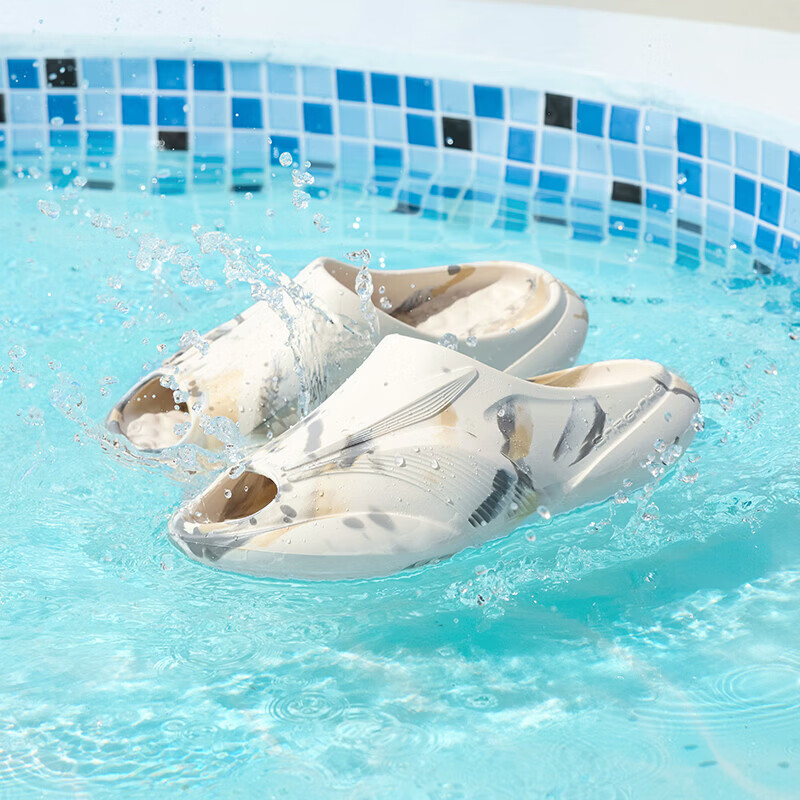 361°拖鞋飞飚运动拖鞋男女夏季新款凉拖防滑户外涉水沙滩鞋透气凉鞋 莲子白/杏茶色 42