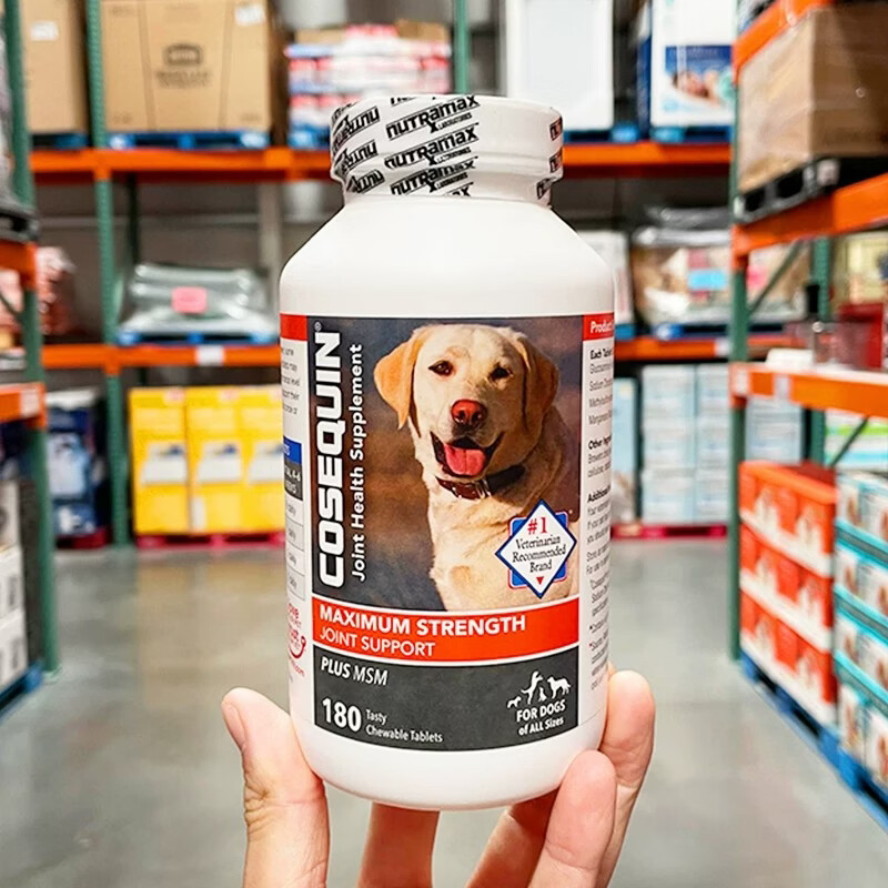 Cosequin美国进口宠物狗犬MSM加强型维骨力软骨素关节营养健康宝氨糖180粒 【基础装】 180粒*1瓶