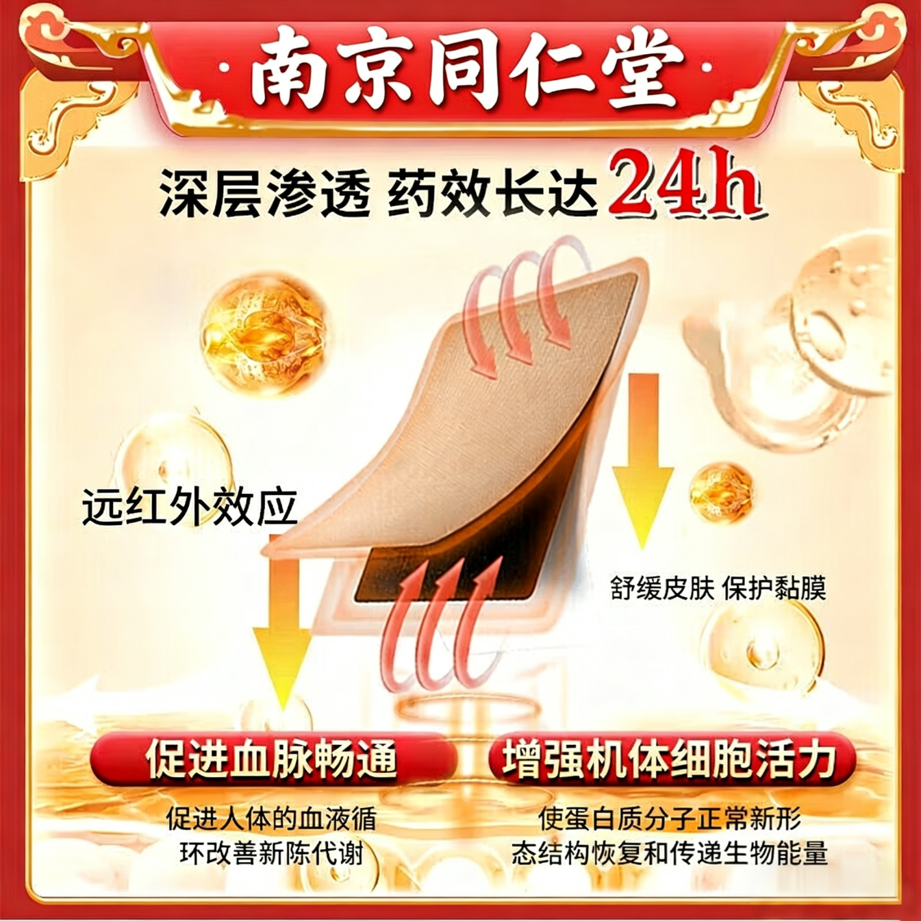 南京同仁堂膝盖疼痛专用膏药中老年膝盖疼积液关节炎滑膜炎专用膏药医疗器械 特效买3送2【疗程装】店家主推