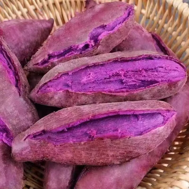 春公子正宗紫薯新鲜紫罗兰香甜软糯健康即食番薯紫心地瓜减脂 优质沙地紫薯【紫罗兰】 带箱小果9斤装(净重8.5斤)