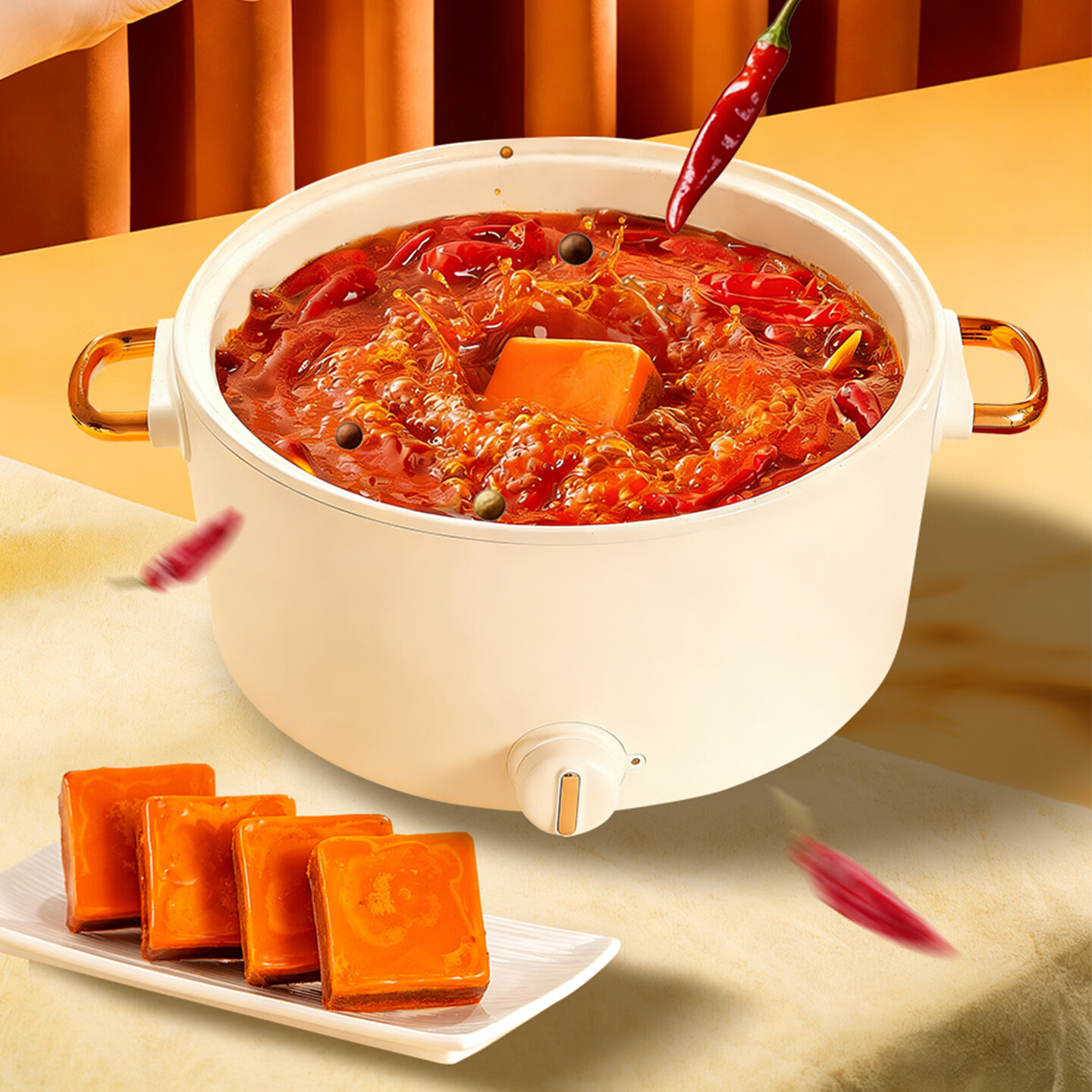 桥头 老火锅底料400g 重庆麻辣烫牛油底料 小方块红油冒菜香锅调料 老火锅底料400g（100g*4）