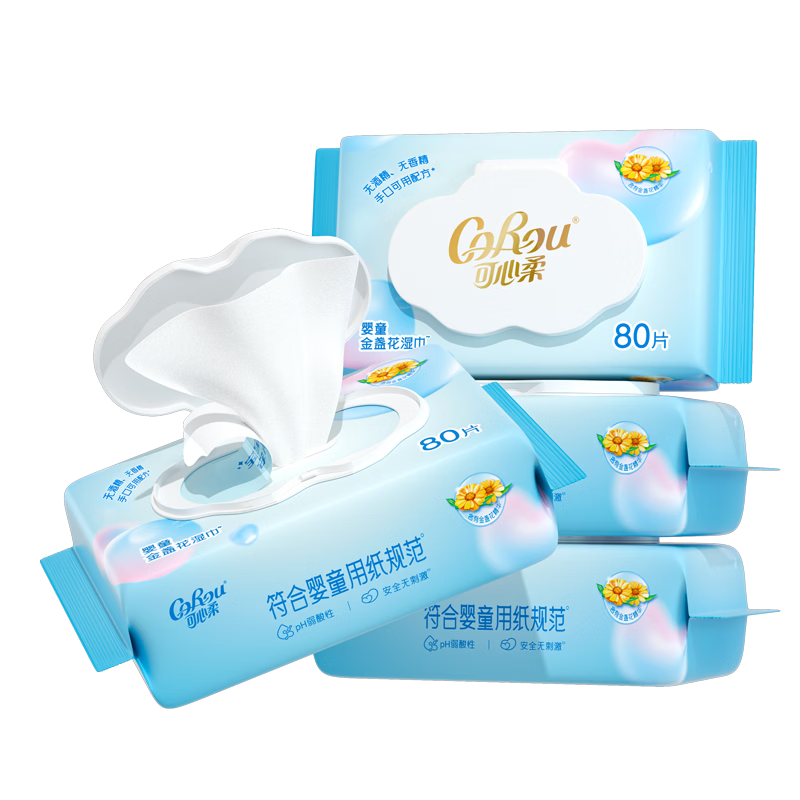 �����ᣨCOROU��Ӥ��ʪ��EDI��ˮʪ����ͯ�����������ֿ�ר���޾ƾ�ʪֽ�� ����յ��Ӥ��ʪ���� 80�� 4�� 21.9Ԫ