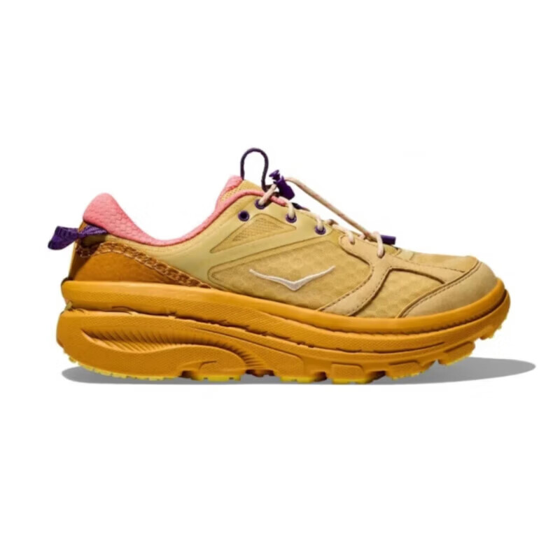 HOKA HOKA FOOT男女同款邦代B3复古运动休闲鞋BONDI B3  缓震透气山地户外跑步鞋 橙黄色/明黄色 46