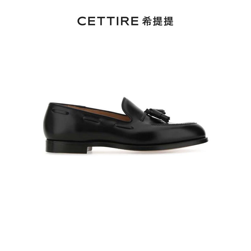 CROCKETT & JONES Crockett&jones 流苏细节乐福鞋 黑色 20  | 6 UK