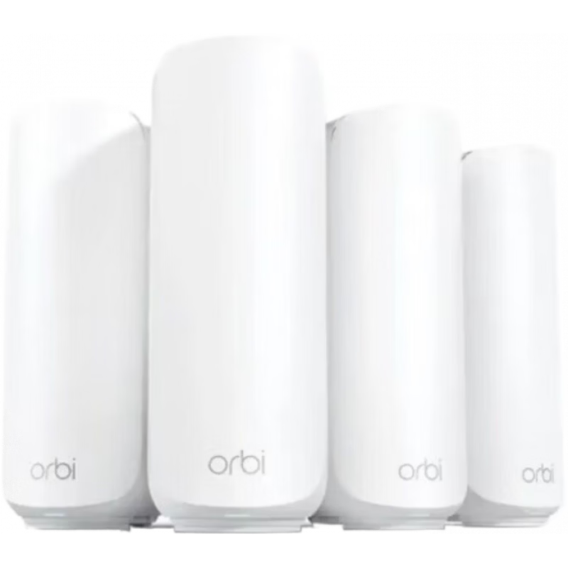 網(wǎng)件（NETGEAR）Orbi 370系列路由器BE50001 雙頻Mesh Wi-Fi 7路由器4支裝 2.5Gig互聯(lián)網(wǎng)端口RBE374 白色 1個路由器+3個衛(wèi)星路由器(子路由)