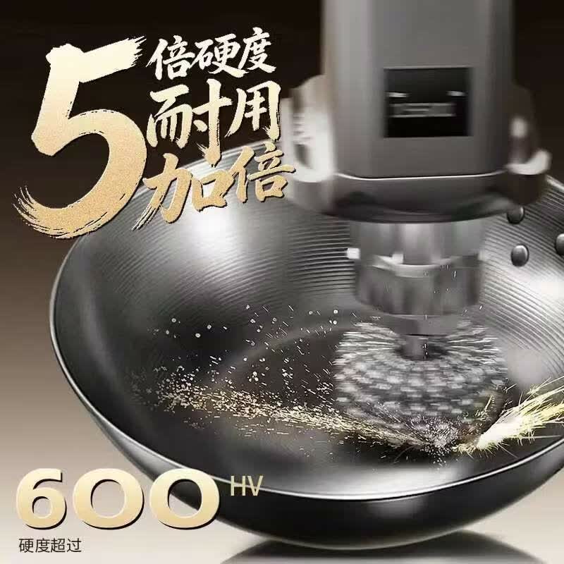 康巴赫(KOBACH)无涂层炒锅家用精铁炒菜锅专用已开锅8倍防锈免开锅精铁厨房炒锅 【6倍防锈】免开精铁不锈炒锅 34cm