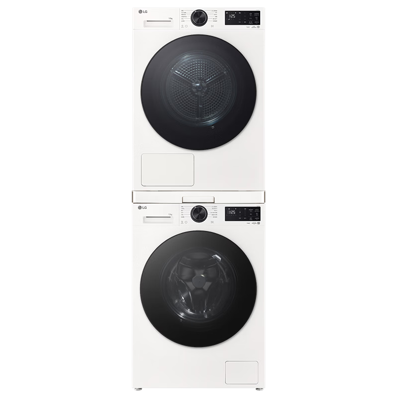 LG���ϴ����װ 12KGֱ����Ͳϴ�»�+10KG˫��Ƶ��ɻ� AI�ǻ�ϴ�泿¶�� FW12X5WB1+DH10X5WB1 8583.52Ԫ