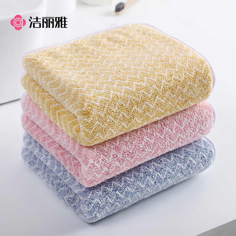 洁丽雅儿童毛巾洗脸速干吸水A类抗菌家用柔软卡通童巾宝宝洗澡巾面巾 熊猫或卡通毛巾（颜色随机） 1条