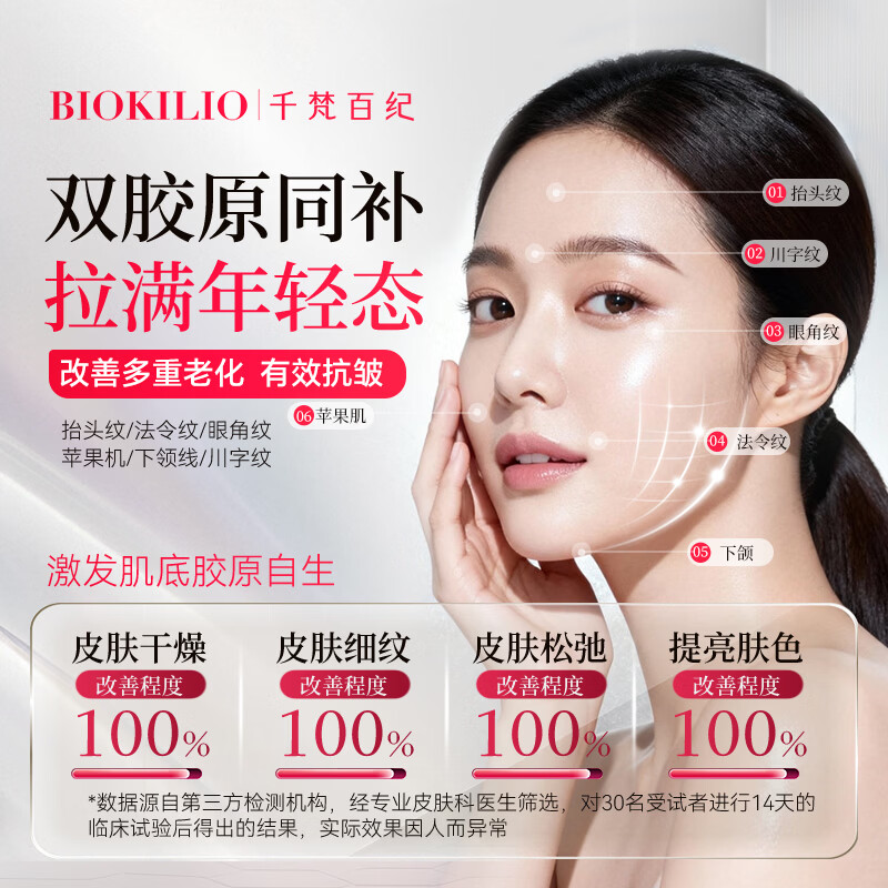 千梵百纪活性胶原蛋白护肤礼盒套装修护屏障晒后补水提拉紧致抗皱保湿 【会员体验装】面膜1片+原液小样2ml