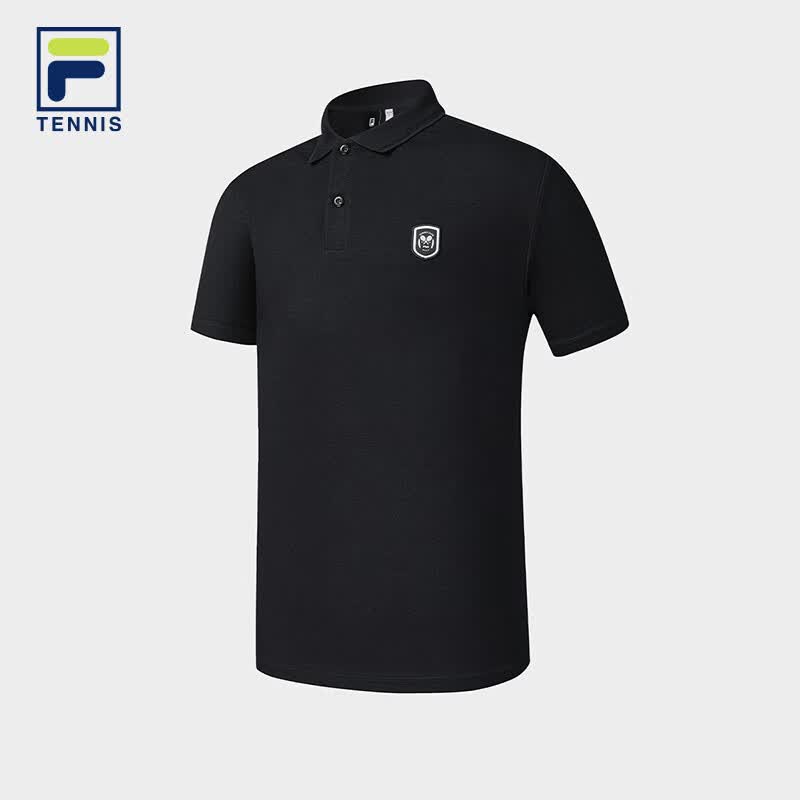 FILA 斐乐官方大满贯男子针织短袖POLO衫2026夏新款网球运动上衣 传奇蓝-NV L 175/96A/L