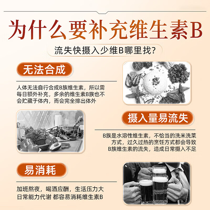 HENGDOCTOR复合维生素b族保健品复合片增加代谢提高免疫激发活力原装正品 激发活力/ 60片*3盒 /6个月量