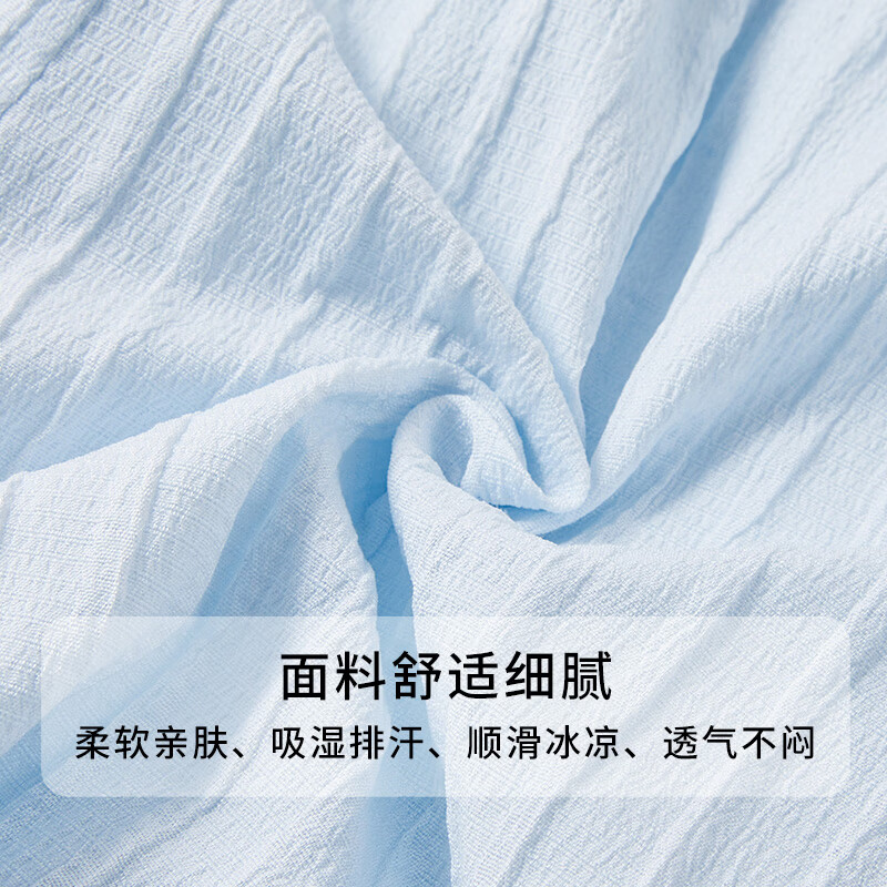 迪士尼(Disney)儿童女套装时尚洋气时髦2026夏季新款休闲上衣短裤女童两件套童装 蓝色 110 【身高约105-115cm体重30-40斤】