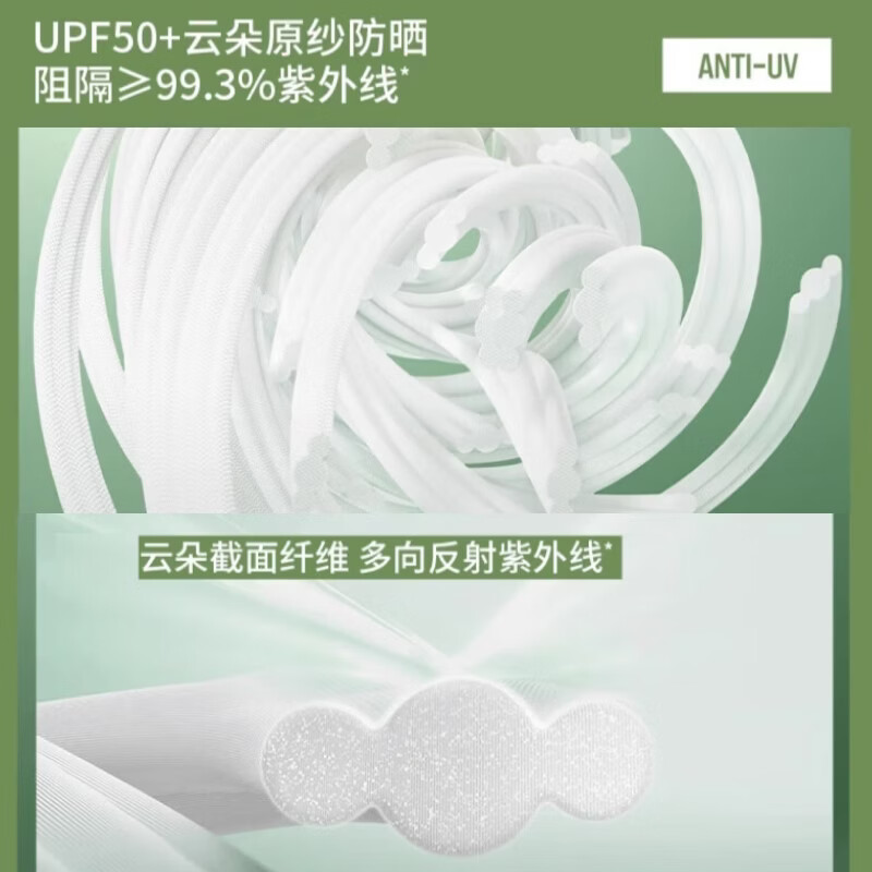 【京东直采】冰凉长款防晒衣女26夏透气冰丝防晒裙外套全身防晒服 浅绿色 均码 【80-140斤】