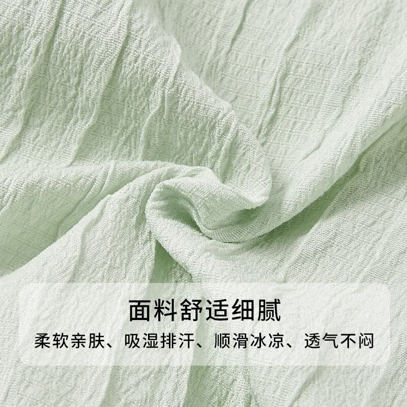 迪士尼(Disney)儿童女套装时尚洋气时髦2026夏季新款休闲上衣短裤女童两件套童装 绿色 150 【身高约145-155cm体重70-85斤】