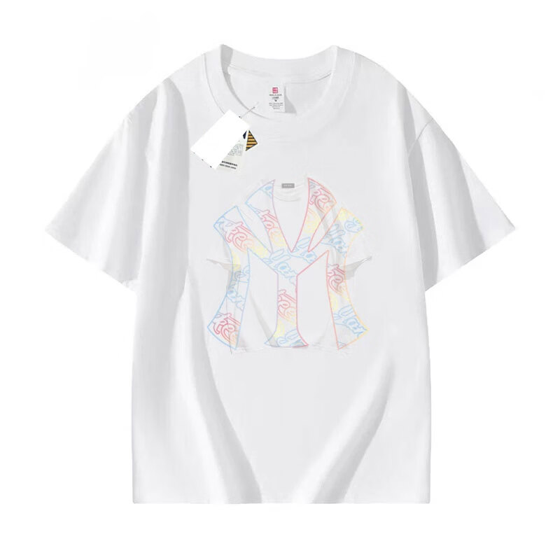 重磅纯棉短袖t恤男女夏季圆领宽松休闲潮流潮牌ins设计小众上衣女 M807-白色 XL