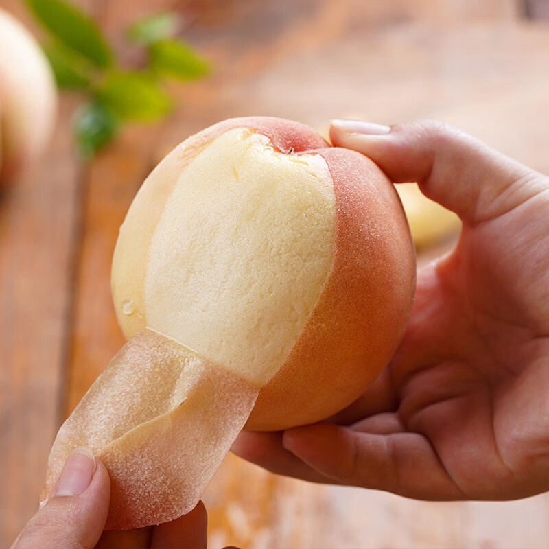 无锡水蜜桃 阳山镇发货 端午节送礼佳品 精品水蜜桃 皮薄易剥 12枚礼盒  精选单果3-4两  净重3.6斤+