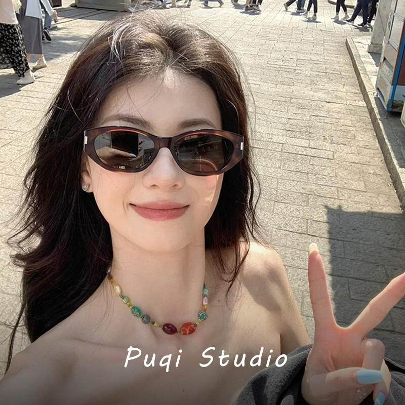 派尼英菲2026新款复古可可镜猫眼夏季遮阳墨镜女款潮辣妹度假偏光太阳眼镜 【可可镜】玳瑁色*网红同款*推荐
