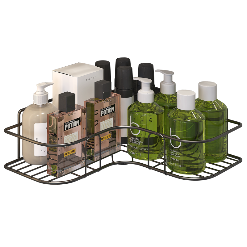 喻品 浴室置物架卫生间免打孔墙上壁挂洗漱台厕所吸盘置物收纳盒马桶洗衣机架子可沥水 ZW61-白色两个装