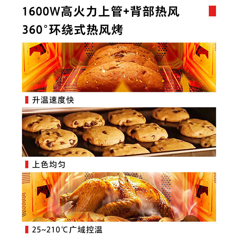 东芝(TOSHIBA)【价保618】家用微波炉烤箱一体机空气炸三合一800W变频微波 智能解冻 环绕热风烤ER-N230BW 纯白 23L