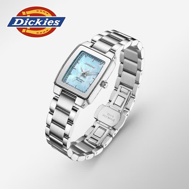 Dickies小众小方表新款ins石英腕表高级感防水手表女款轻奢时尚百搭女表 250F60LYXCL-778DS-2SSY