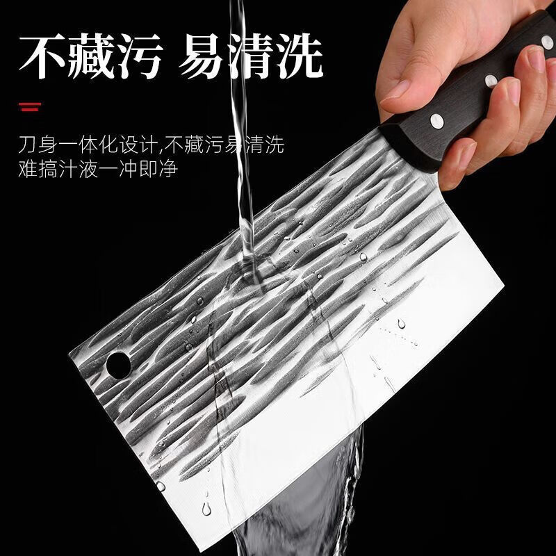 手工锻打家用厨房超快锋利厨房切片刀切肉刀厨师专用刀 锻打切菜刀