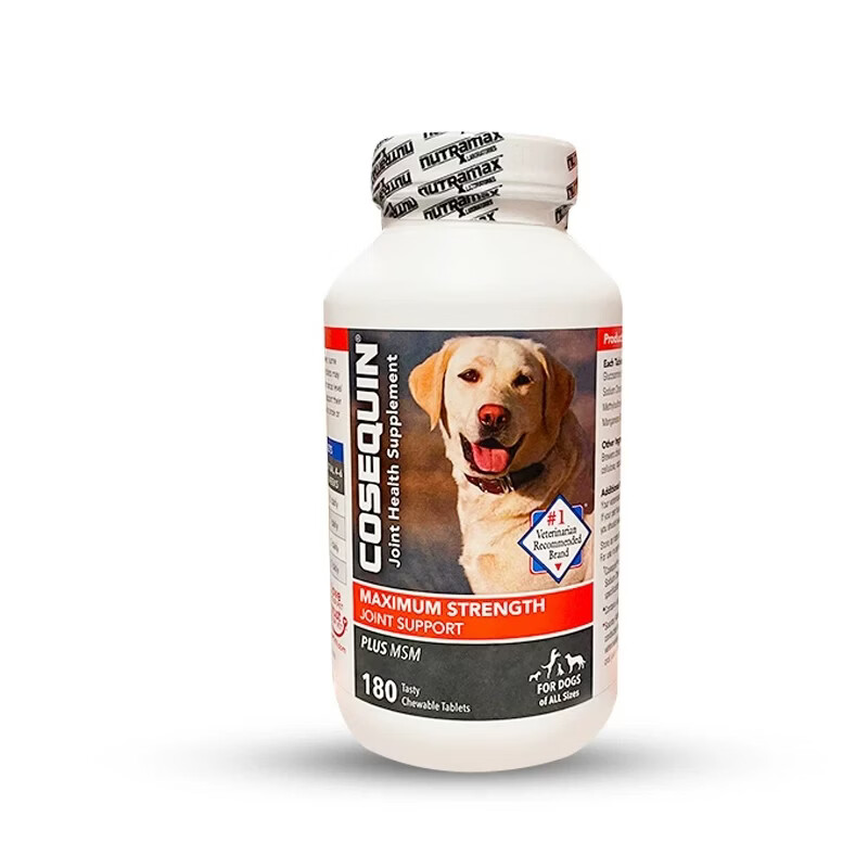 Cosequin美国进口宠物狗犬MSM加强型维骨力软骨素关节营养健康宝氨糖180粒 【基础装】 180粒*1瓶