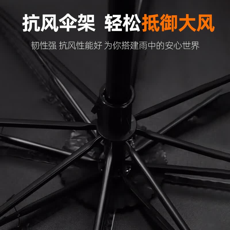 【爆款8骨雨伞】手动UV折叠黑胶防晒防外线紫遮阳晴雨两用伞 【自动款8骨】黑色UV