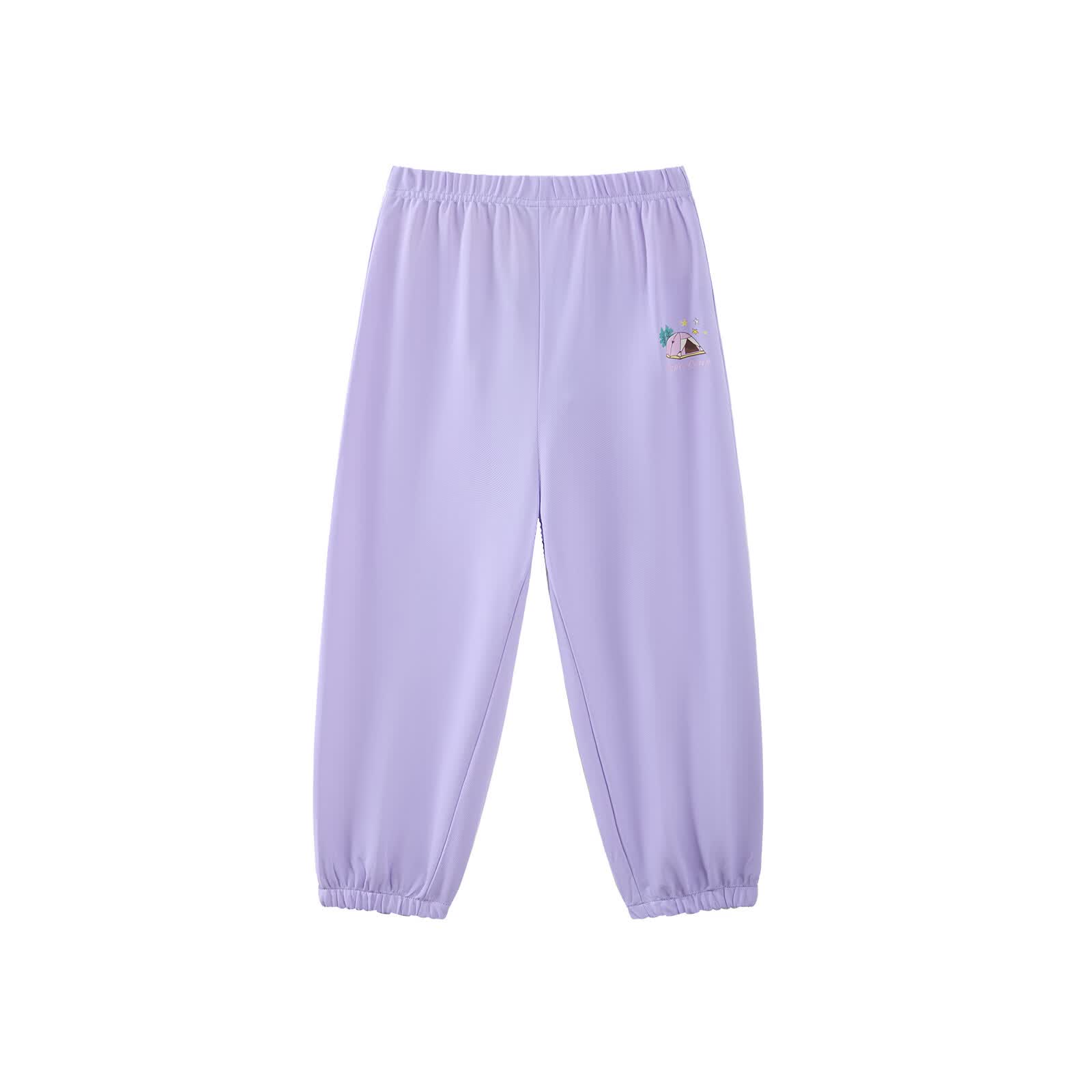 小猪班纳（PEPCO）【吸湿速干】凉感防蚊裤童装春夏装儿童长裤中大童男童女童裤子 香芋紫 110