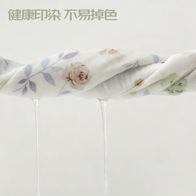 AB中老年夏季薄款纯棉短款印花柔软高腰睡裤家居裤短裤内衣裤子 野蔷薇 3XL
