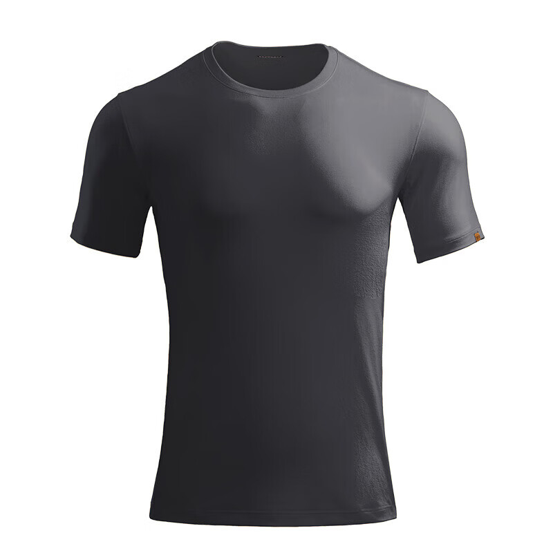 龙牙【满2件-100】三代秘纤速干圆领短袖男士战术百搭户外T恤 谍影灰（圆领） M 175/96A(135-160斤)
