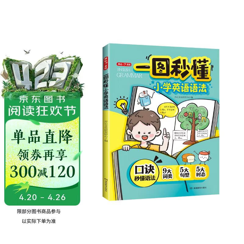 一图秒懂小学英语语法 2026版小学生漫画图解英语基础知识词类句型时态阅读理解专项训练语法每日一练