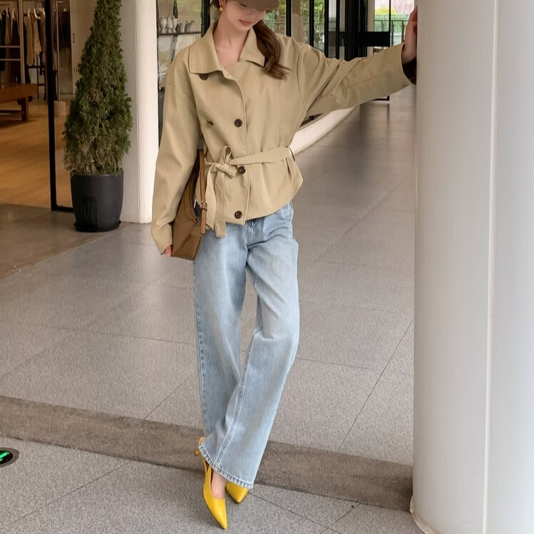 卡迪娜小猫跟凉鞋包头半拖鞋女夏季外穿新款尖头凉拖鞋女小香风平底单鞋 红色 42