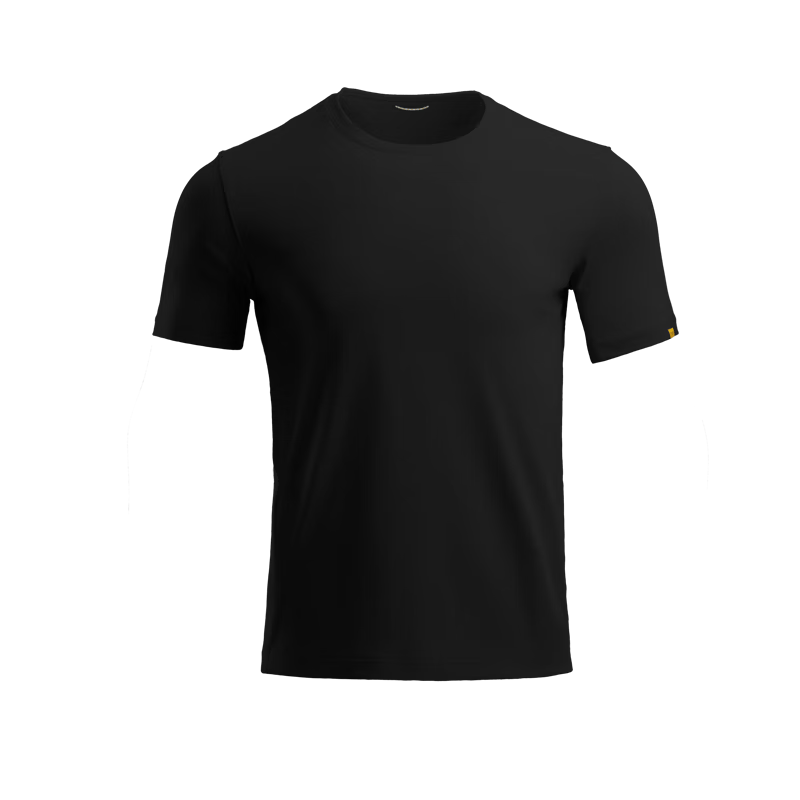 龙牙【郭涛同款满2件-100】三代秘纤速干圆领短袖男士战术百搭户外T恤 极夜黑（圆领） M 175/96A(135-160斤)