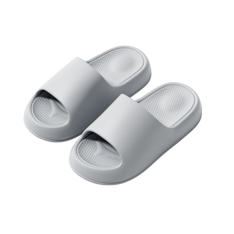 Chokichoki居家拖鞋EVA软底男女夏凉鞋舒适踩屎感新款防滑凉拖静音不易臭脚 灰色 44-45 (280mm)