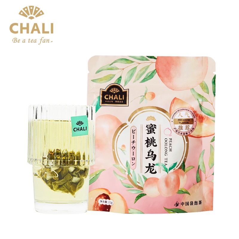 茶里（ChaLi）蜜桃乌龙茶 茶叶三角袋泡茶 茶包 轻享装21g 蜜桃乌龙7包装