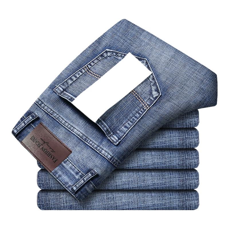 CronetKcnsy高端男士牛仔裤男2026夏薄款潮流青年时尚直筒裤通勤百搭男裤子男 866-烟灰色 31 （推荐120-130斤）