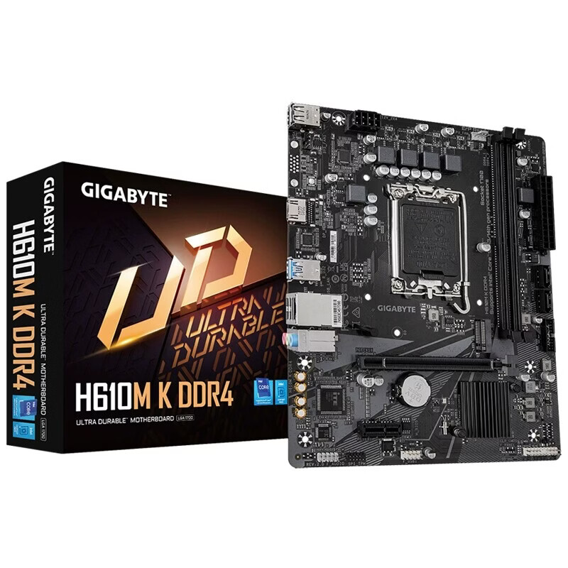 技嘉（GIGABYTE）H610M K DDR4 B760M H主板 全新国行盒装台式机电脑主板 技嘉H610M-K DDR4（单HDMI)全新盒装
