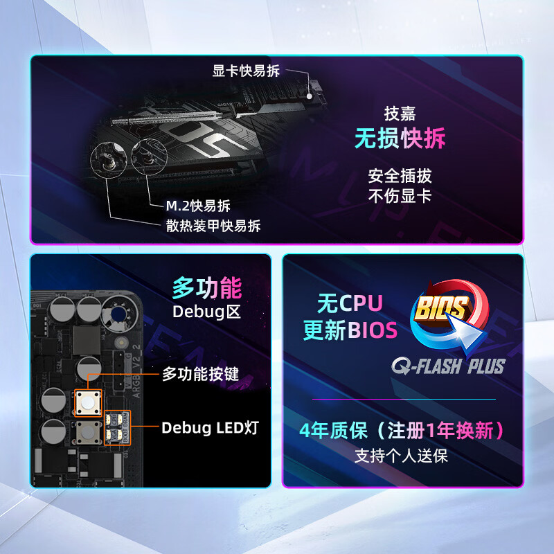 技嘉 小雕X870M AORUS ELITE WIFI7 DDR5 图 5