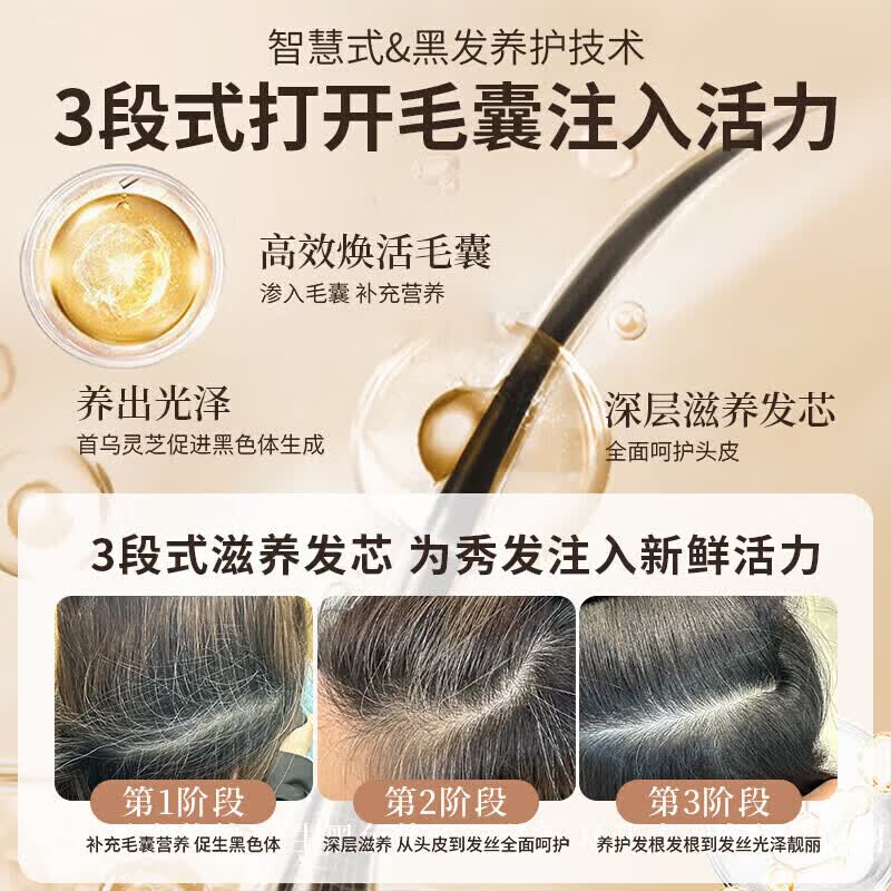 GINBI何首乌养发洗发水2瓶