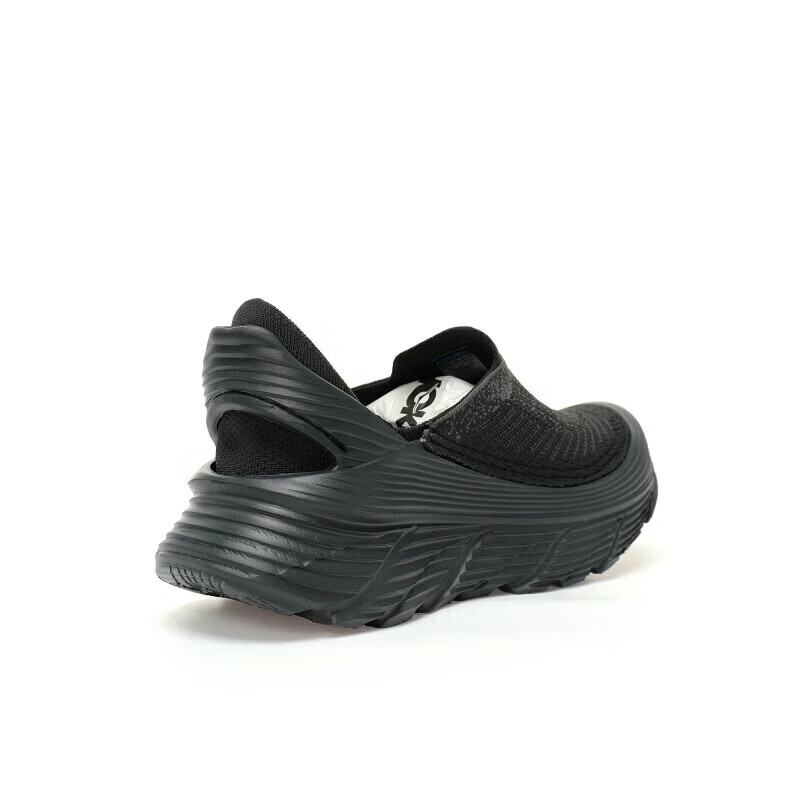 HOKA HOKA FOOT男女同款 Restore TC 织物透气户外轻量徒步运动鞋一脚蹬休闲鞋 针织酒红碳黑1169090 45