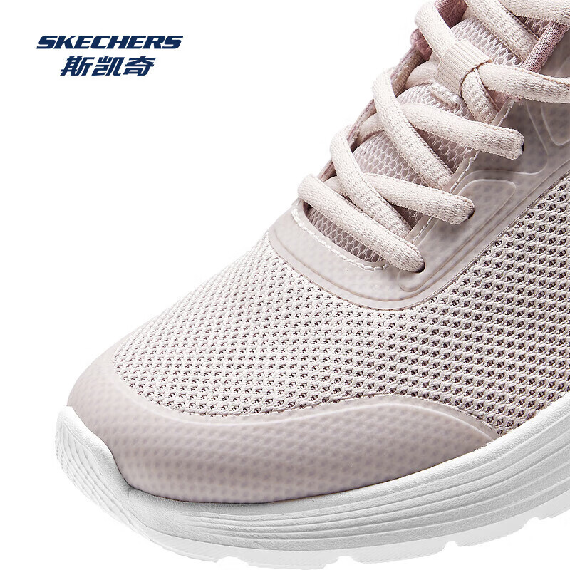 斯凯奇（Skechers）春夏新品女款休闲运动鞋轻便透气舒适耐磨百搭纯色鞋子 自然色/NAT 37