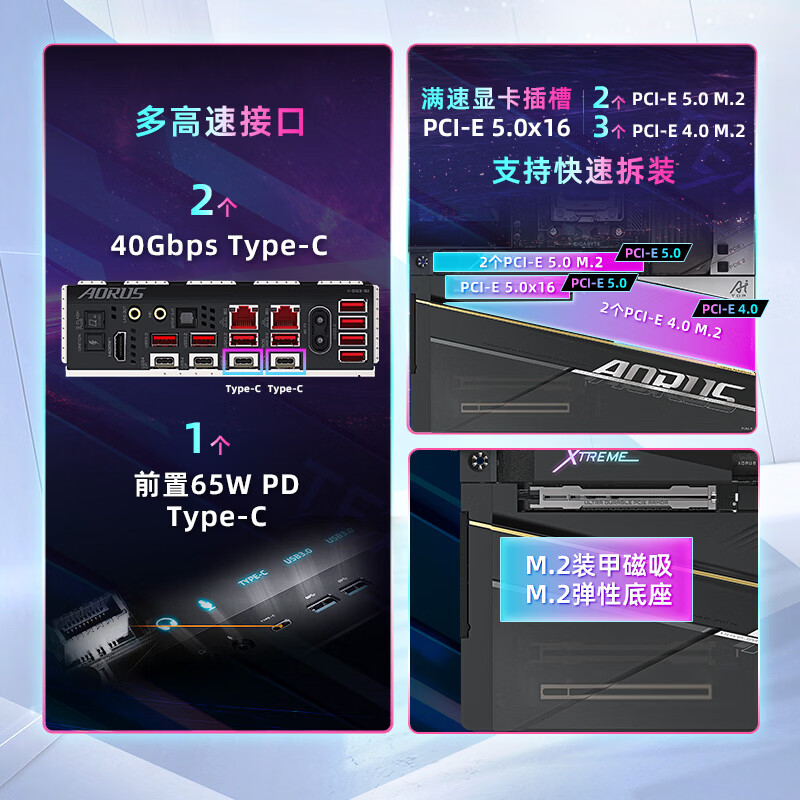 技嘉 大雕AI X870E AORUS XTREME X3D AI TOP WIFI7 DDR5 图 5