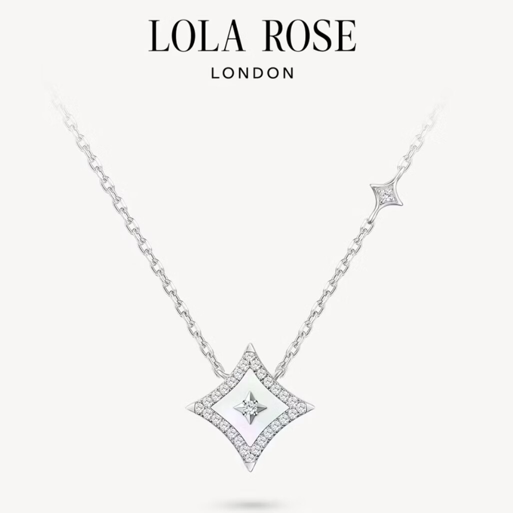 LOLAROSE罗拉玫瑰Starry闪星系列女士项链轻奢精致节日生日礼物 LR50102-白母贝 闪星系列-短闪星项链 京东折扣/优惠券