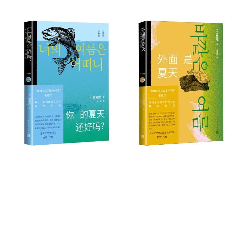 外面是夏天+你的夏天还好吗 人民文学出版社 韩金爱烂 著 徐丽红 译等 金爱烂作品集 书籍 图书