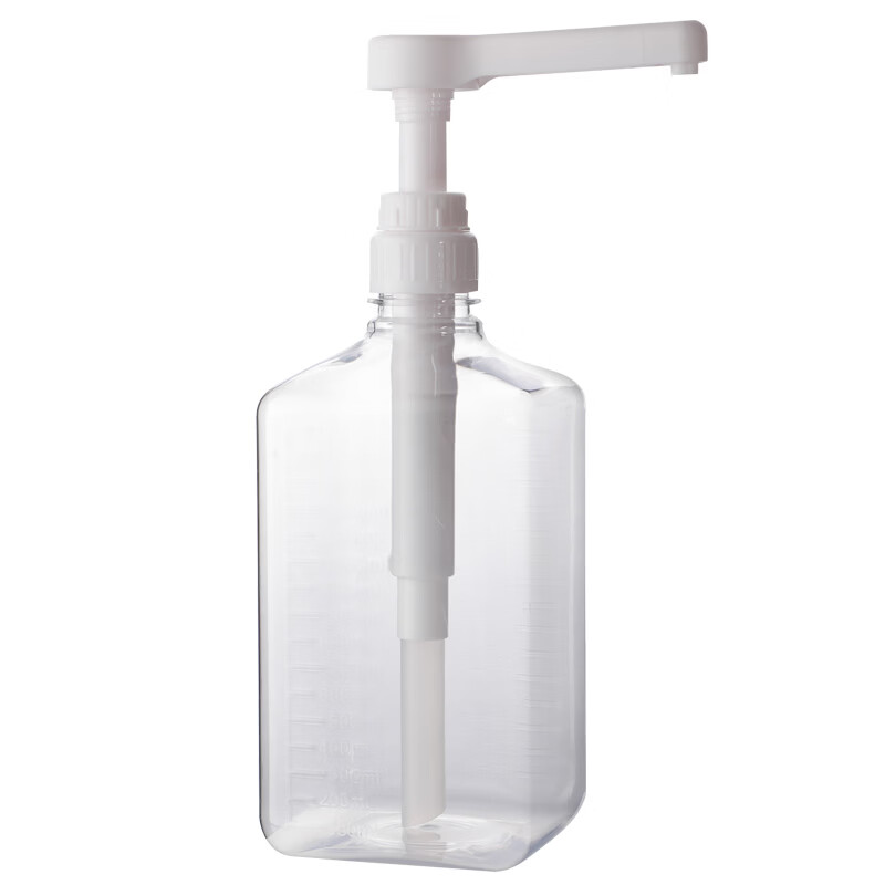 科鹿果糖糖浆果汁挤压瓶奶茶店挤瓶器定量糖压瓶手压式按压头商用 带柄量杯2000ml（送双头量杯）