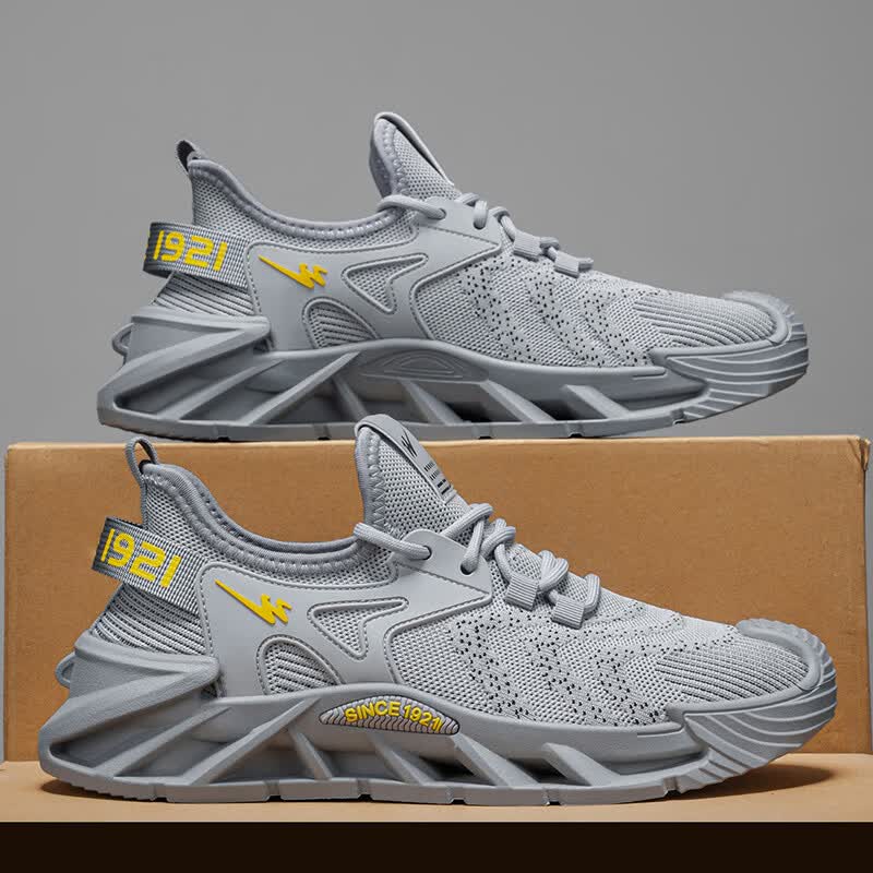 双星（shuangxing）男鞋2026年夏季新款飞织薄款网鞋透气耐磨休闲运动鞋男士跑步鞋 灰色WDSM-71128高品质 42 京东折扣/优惠券